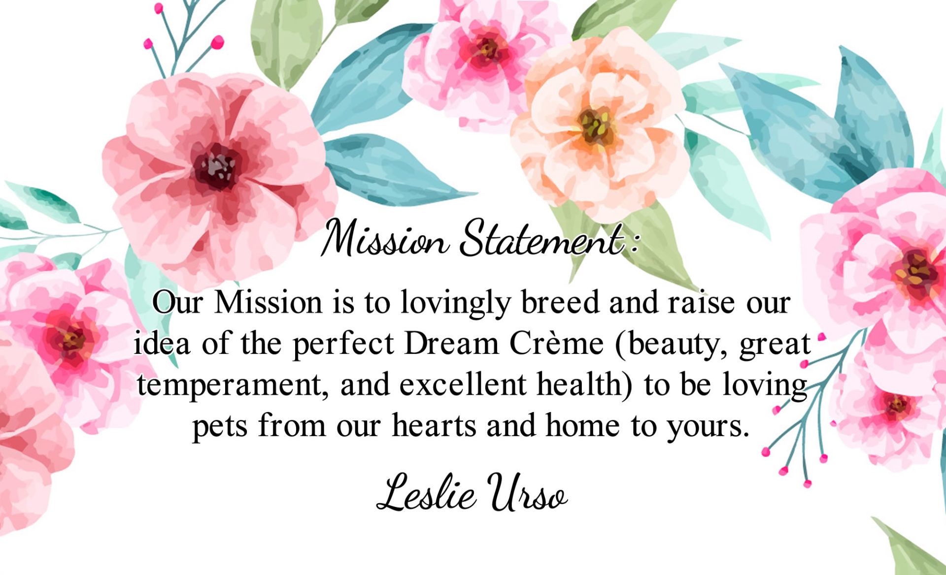 final-business-card-back Creme of the Crop English Cream Miniature Dachshunds Breeder - Mission Statement